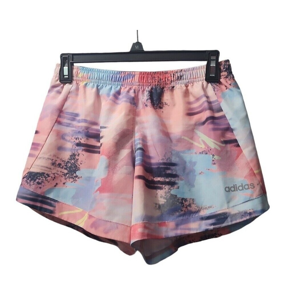 Adidas Running Shorts Abstract Print Athletic Gym Activewear XL